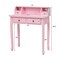Costway Writing Desk Mission White Home Office Computer Desk 4 Drawer White\Black\Pink